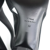 Toteme Slingback Pumps Black Leather Size 38 Pointed Toe Heels