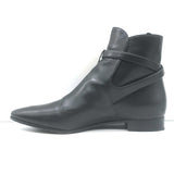 Prada Jodhpur Ankle Boots Black Leather Size 37