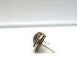 David Yurman Cerise Citrine & Sapphire Round Stud Earrings Sterling Silver