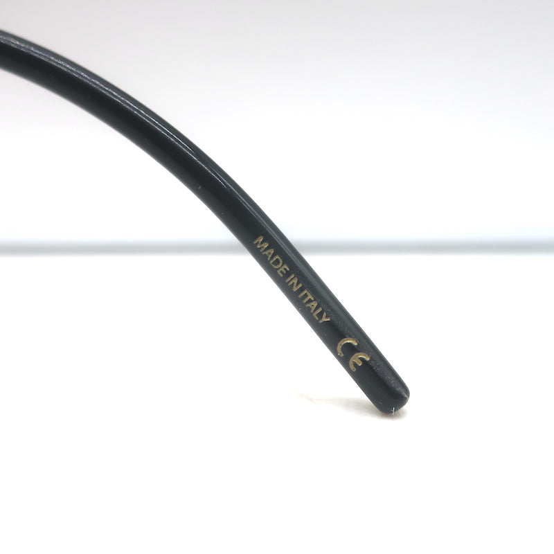 Pomellato Round Eyeglasses Black/Gold PM0041O 001 46mm NEW