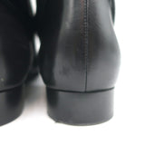 Prada Jodhpur Ankle Boots Black Leather Size 37