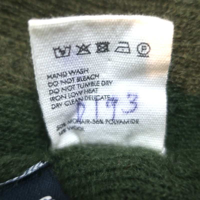 Jacquemus Le Cardigan Alzou Cropped Sweater Green Mohair-Blend Size 42