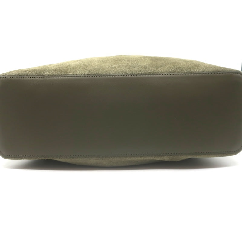 Rebecca Minkoff Nolita Studded Suede Hobo Olive Large Shoulder Bag NEW