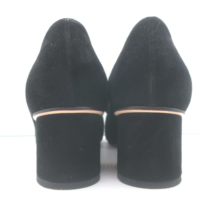 Gucci GG Marmont Fringed Suede Pumps Black Size 37.5