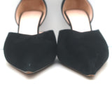 Celine d'Orsay Pumps Black Suede Size 38.5 Pointed Toe Heels