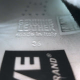 Golden Goose Archive Sneakers Black Suede & Silver Metallic Leather Size 36 NEW