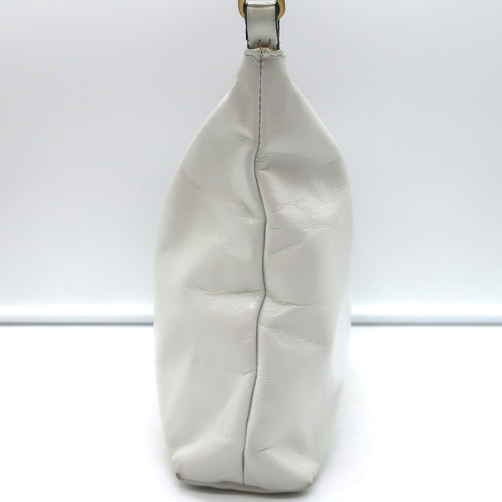 Isabel Marant Nessah Crossbody Bag White Leather Small Clutch