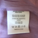 Vanessa Bruno Mini Dress Romea Lavender Smocked Seersucker Size 38 Short Sleeve