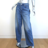 MOTHER The Delinquent Button Nerdy Wide Leg Jeans Birds Gone Wild Size 29 NEW