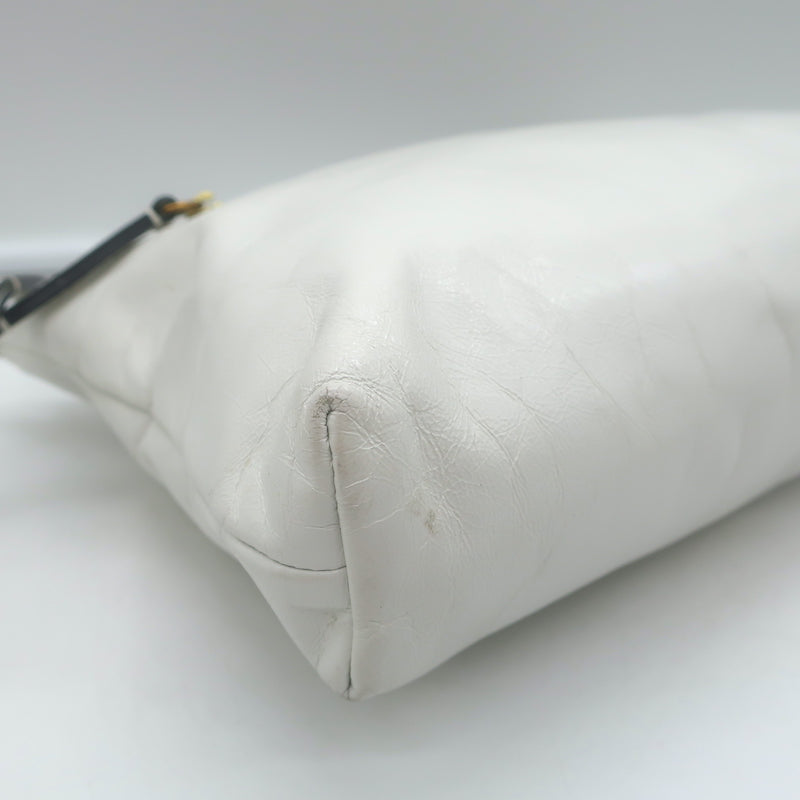 Isabel Marant Nessah Crossbody Bag White Leather Small Clutch