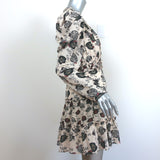 Ulla Johnson Ruffled Mini Dress Winsor Gardenia Print Voile Size 6 NEW