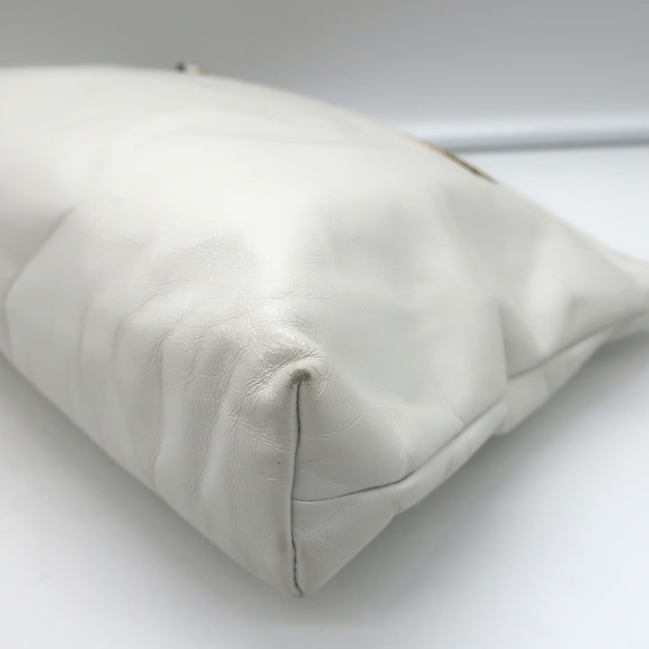 Isabel Marant Nessah Crossbody Bag White Leather Small Clutch