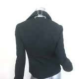 Courreges Perfecto Moto Jacket Black Modular Cotton Size 34
