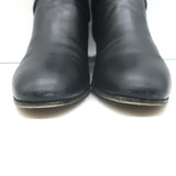 Jimmy Choo Blanka Wraparound-Buckle Ankle Boots Black Leather Size 38.5