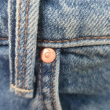 MOTHER The Delinquent Button Nerdy Wide Leg Jeans Birds Gone Wild Size 29 NEW