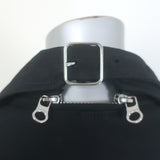 Courreges Perfecto Moto Jacket Black Modular Cotton Size 34