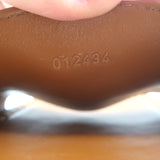 Chloe Marcie Buckled Slide Sandals Brown Leather Size 38 NEW