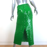 Tory Burch Sequined Midi Skirt Green Size 4