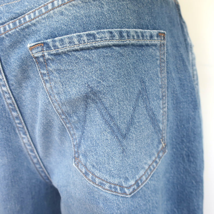 MOTHER The Delinquent Button Nerdy Wide Leg Jeans Birds Gone Wild Size 29 NEW