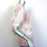 The Great The Fiddle Top Hillside Floral Print Size 0 Button-Front Blouse