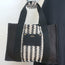 Isabel Marant Aruba Small Tote Bag Black/White Woven Raffia NEW
