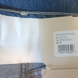 MOTHER The Delinquent Button Nerdy Wide Leg Jeans Birds Gone Wild Size 29 NEW