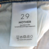 MOTHER The Delinquent Button Nerdy Wide Leg Jeans Birds Gone Wild Size 29 NEW