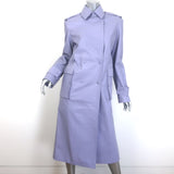 REMAIN Birger Christensen Pirene Double Breasted Leather Coat Lavender Size US 2