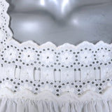 Doen Sterling Eyelet-Embroidered Puff Sleeve Mini Dress White Size Medium