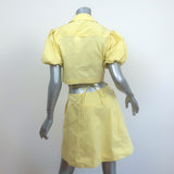 Jonathan Simkhai Aulora Cutout Mini Dress Chamomile Cotton Size Small NEW