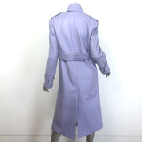 REMAIN Birger Christensen Pirene Double Breasted Leather Coat Lavender Size US 2