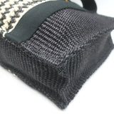 Isabel Marant Aruba Small Tote Bag Black/White Woven Raffia NEW