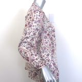 Isabel Marant Etoile Maria Blouse Pink Floral Print Size 38 Long Sleeve Top