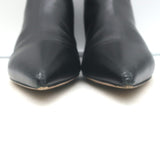 Christian Dior I-Dior Kitten Heel Pointed Toe Booties Black Leather Size 38.5