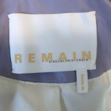 REMAIN Birger Christensen Pirene Double Breasted Leather Coat Lavender Size US 2