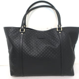 Gucci Microguccissima Joy Tote Black Leather Large Shoulder Bag