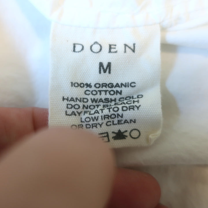 Doen Sterling Eyelet-Embroidered Puff Sleeve Mini Dress White Size Medium