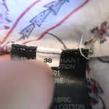 Isabel Marant Etoile Maria Blouse Pink Floral Print Size 38 Long Sleeve Top