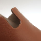 Hermes Eze 30 Cork Platform Wedge Sandals Brown Leather Size 36