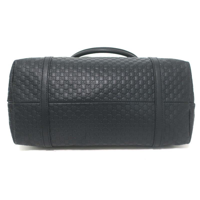 Gucci Outlet Microguccissima Joy Tote Black Leather Large Shoulder Bag