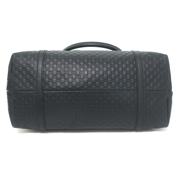 Gucci Outlet Microguccissima Joy Tote Black Leather Large Shoulder Bag