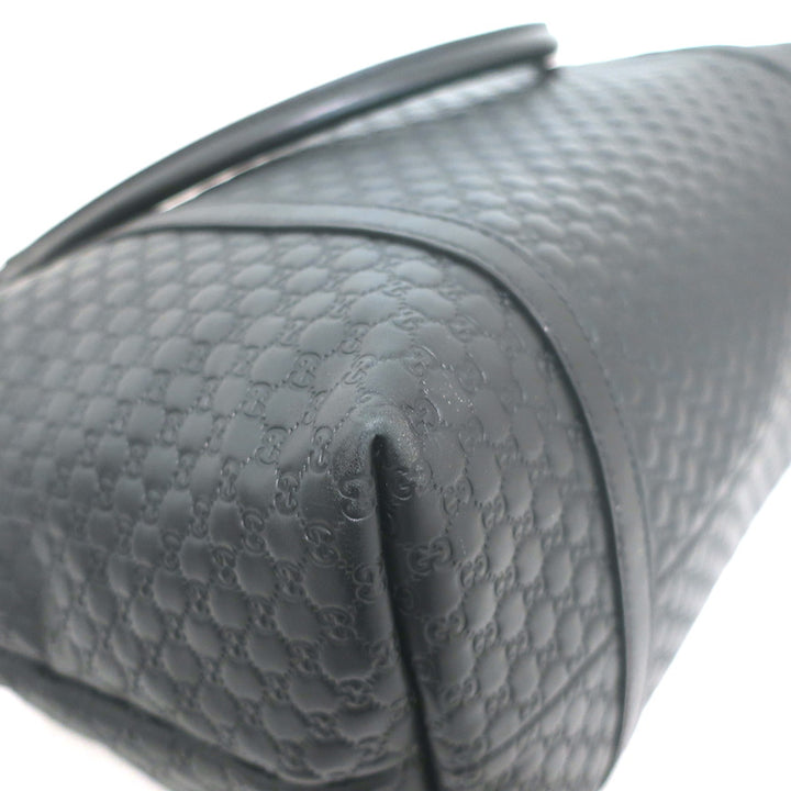 Gucci Outlet Microguccissima Joy Tote Black Leather Large Shoulder Bag