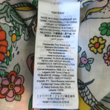 Tory Burch Promised Land Caftan White/Multi Floral Print Size Medium/Large