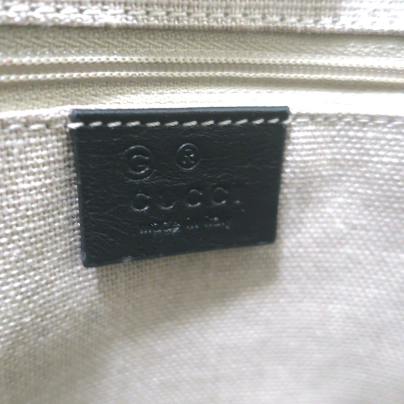 Gucci Outlet Microguccissima Joy Tote Black Leather Large Shoulder Bag