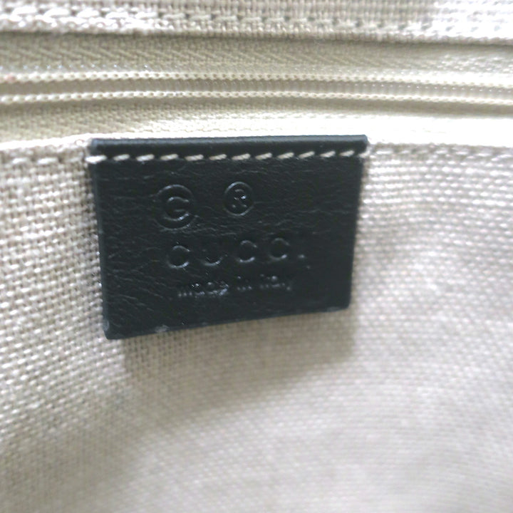 Gucci Outlet Microguccissima Joy Tote Black Leather Large Shoulder Bag