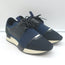 Balenciaga Race Runner Sneakers Navy Leather & Mesh Size 37