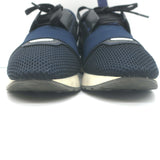 Balenciaga Race Runner Sneakers Navy Leather & Mesh Size 37