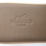 Hermes Eze 30 Cork Platform Wedge Sandals Brown Leather Size 36