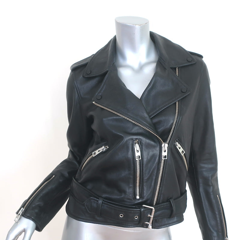 ALLSAINTS Balfern Leather Biker Jacket | Bloomingdale's