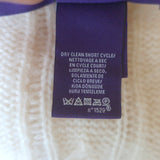 Ralph Lauren Purple Label Cashmere Cable Knit Poncho Vanilla Size Extra Small/Small